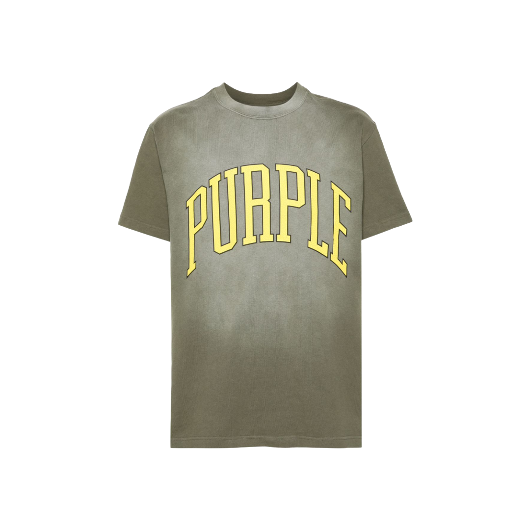 PURPLE BRAND COLLEGIATE GREEN T-SHIRT