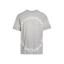 PURPLE BRAND CIRCLE WORDMARK GREY TEE