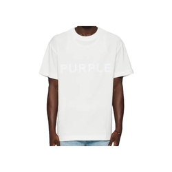 PURPLE BRAND TEXTURED JERSEY SS TEE OFF WHITE