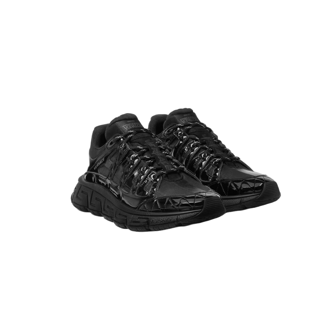 VERSACE TRIGRECA SNEAKERS BLACK/BLACK