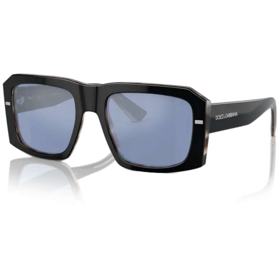 DOLCE & GABBANA SQUARE SUNGLASSES 0DG4430 BLACK/GREY/BLUE