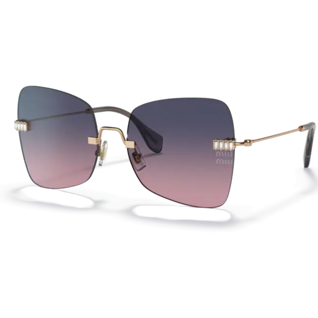 MIU MIU SUNGLASSES GOLD/PINK/BLUE