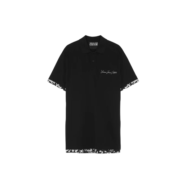 VERSACE JEANS COUTURE SIGNATURE SHORT-SLEEVED POLO SHIRT