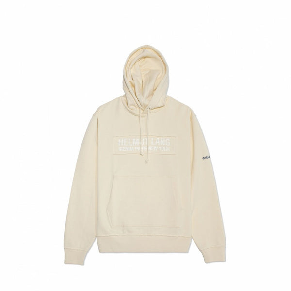 HELMUT LANG TRAPUNTO HOODIE CREAM