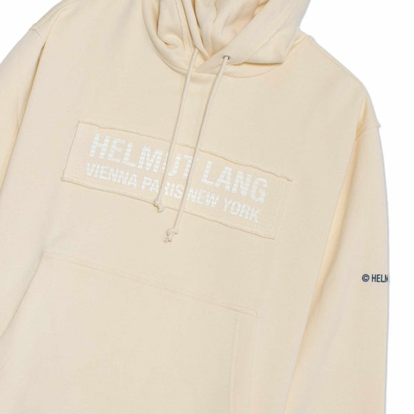 HELMUT LANG TRAPUNTO HOODIE CREAM