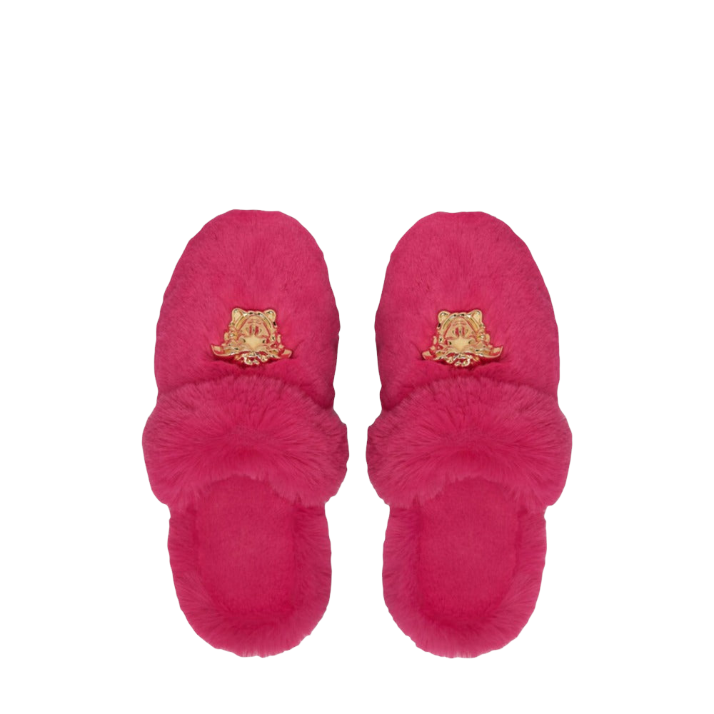 VERSACE FAUX FUR PALAZZO SLIPPERS