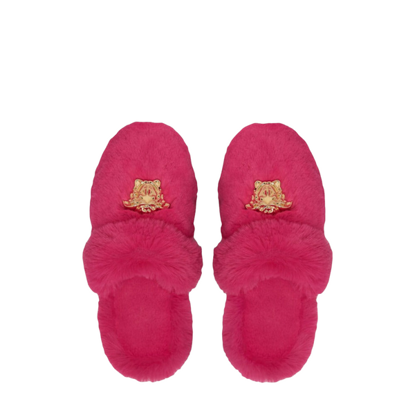 VERSACE FAUX FUR PALAZZO SLIPPERS