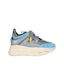 VERSACE CHAIN REACTION BLUE-GREY SNEAKERS