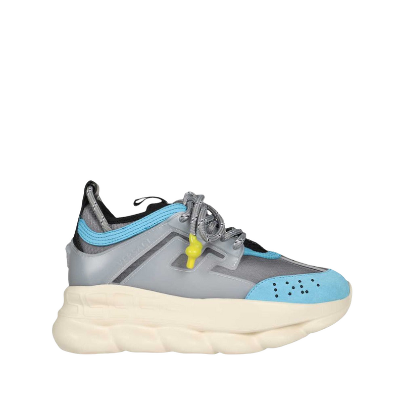 VERSACE CHAIN REACTION BLUE-GREY SNEAKERS – Enzo Clothing Store