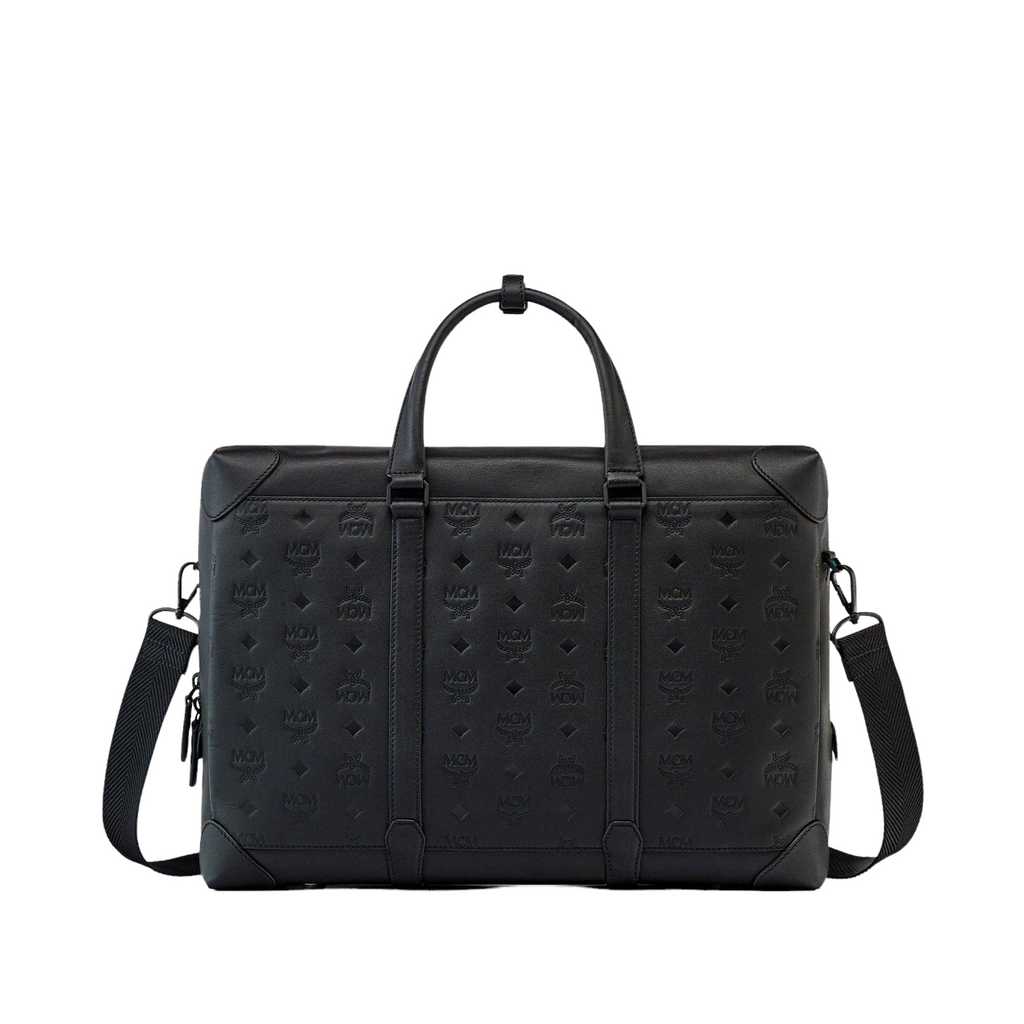 MCM KLASSIK TOTE MONOGRAM LEATHER BLACK – Enzo Clothing Store