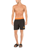 DOLCE&GABBANA Mid-length swim trunks with patch