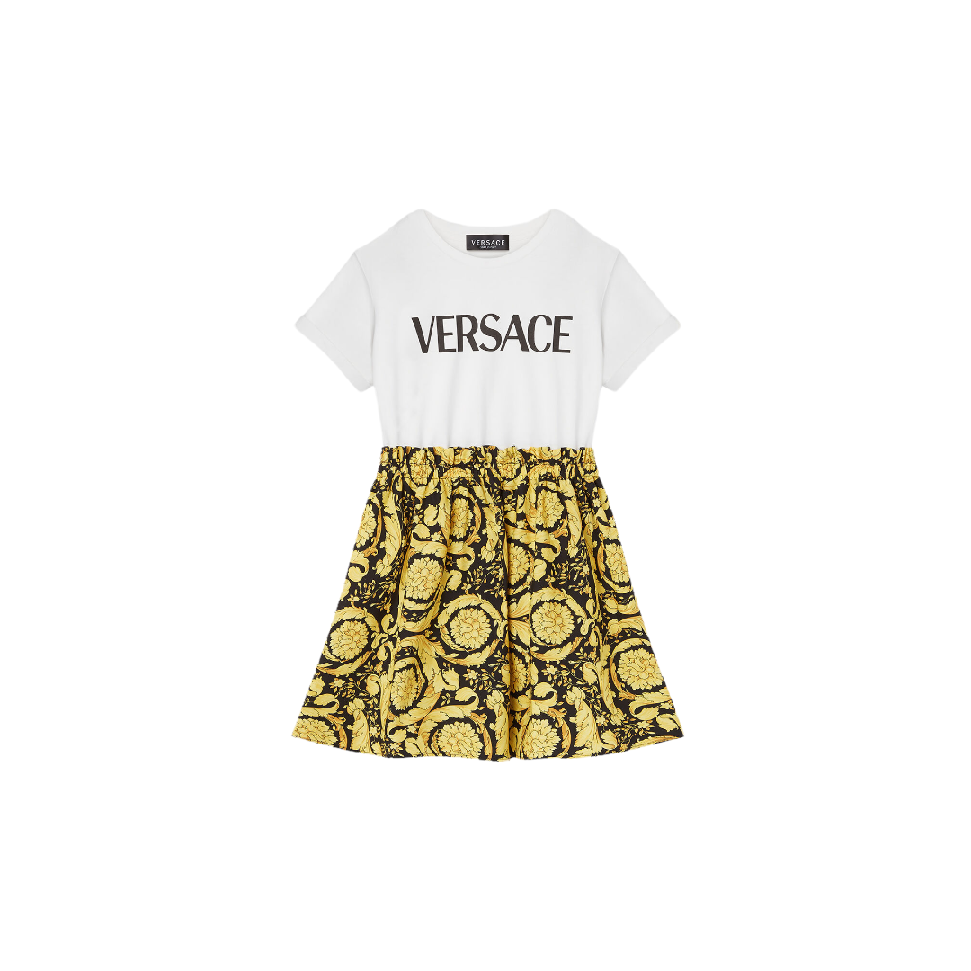 VERSACE BAROCCO KIDS T-SHIRT DRESS