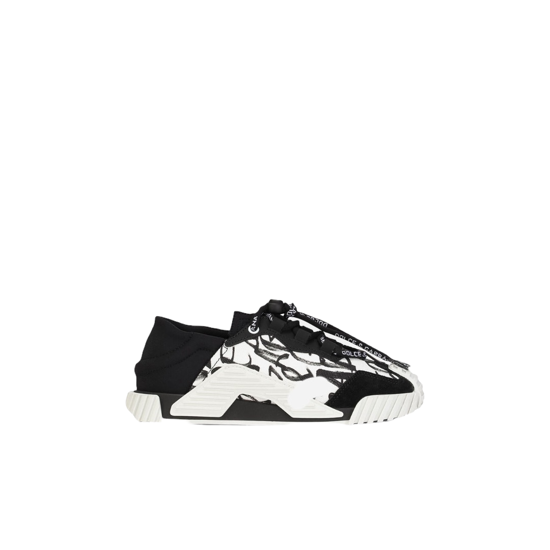 DOLCE & GABBANA KIDS  LOGO-PRINT NS1 SNEAKERS