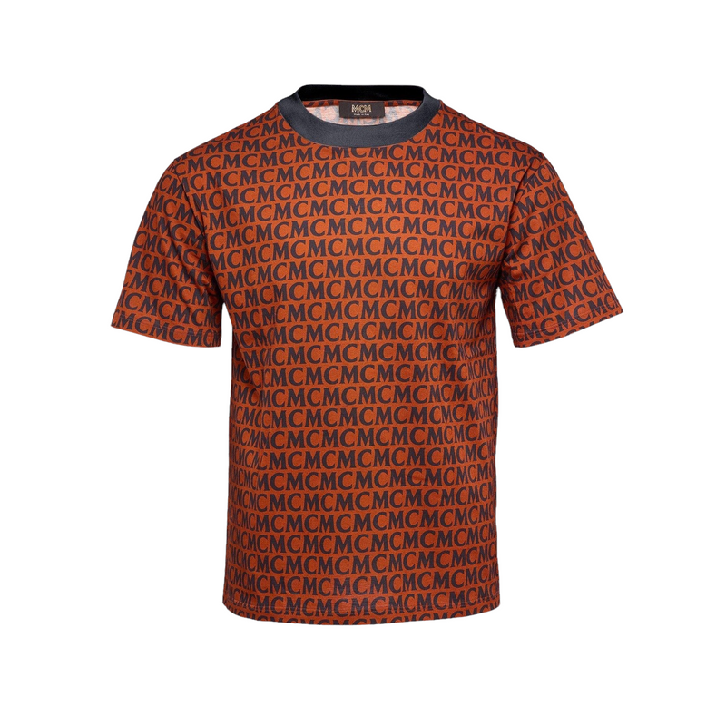 Dolce & Gabbana Polo Shirt In Monogram Jacquard Knit in Orange for Men