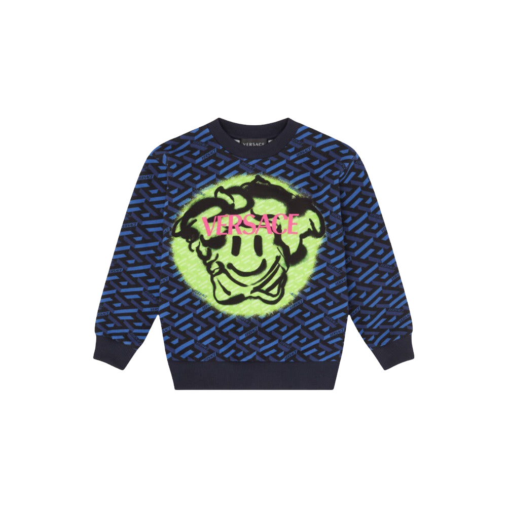 VERSACE KIDS MEDUSA SMILE SWEATSHIRT