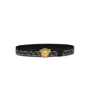VERSACE LA MEDUSA LA GRECA PRINT BELT BLACK-GREY