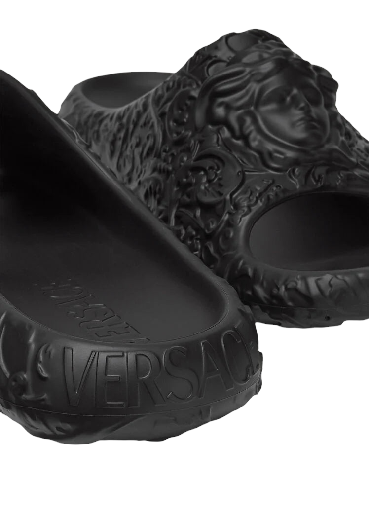 VERSACE MEDUSA DIMENSION SLIDERS NERO