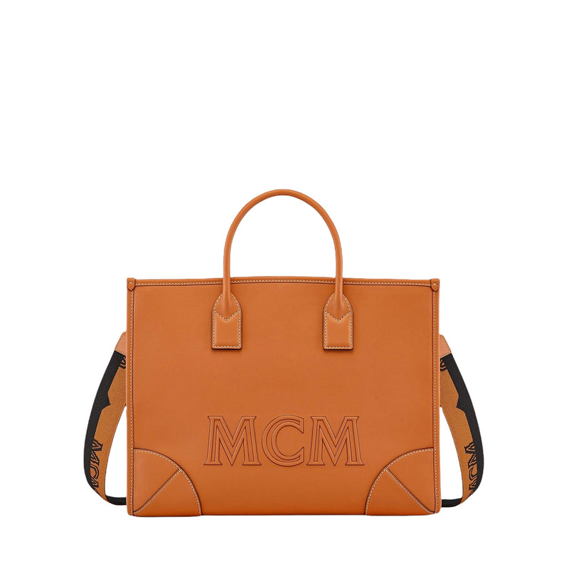 MCM LARGE MUNCHEN TOTE IN SPANISH LEATHER