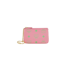 Pink Leather Key Pouch