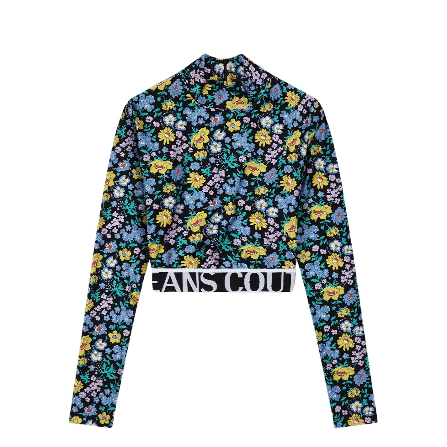 VERSACE JEANS COUTURE FLORAL CROP TOP