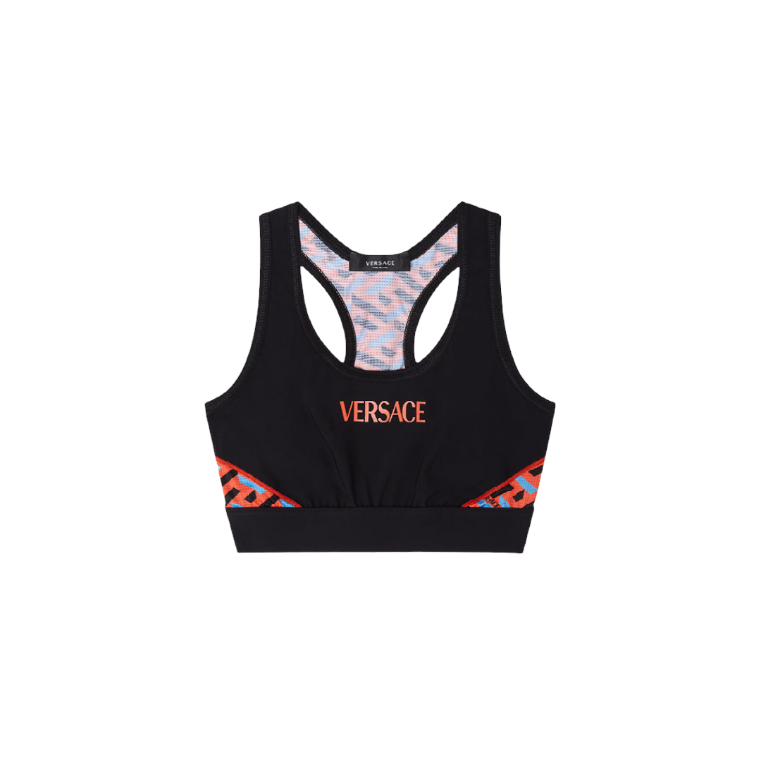 VERSACE GRECA SIGNATURE ACCENT SPORTS BRA