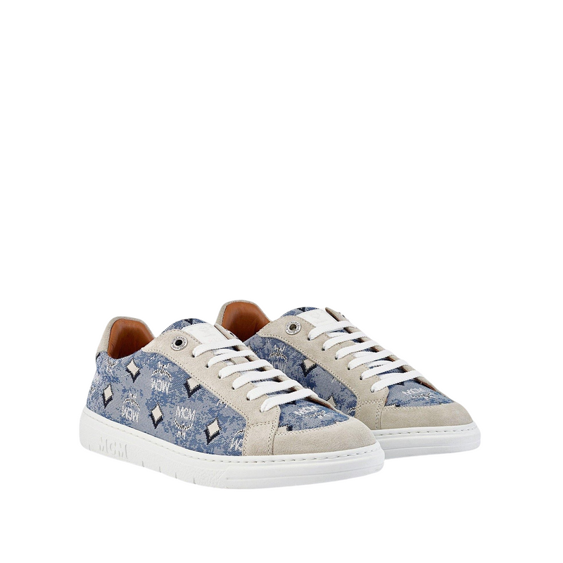 Blue mcm shoes best sale