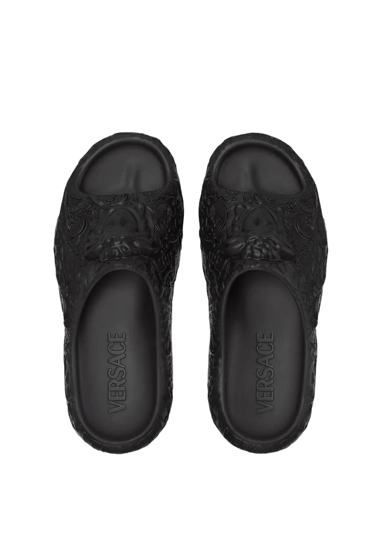 VERSACE MEDUSA DIMENSION SLIDERS NERO