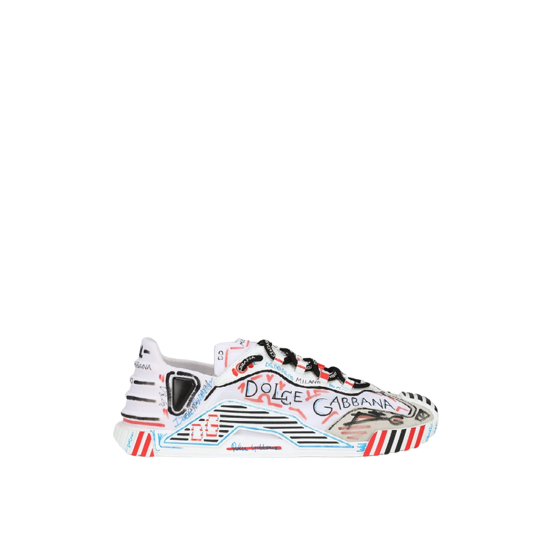 DOLCE & GABBANA MIXED-MATERIAL MILANO NS1 SNEAKER