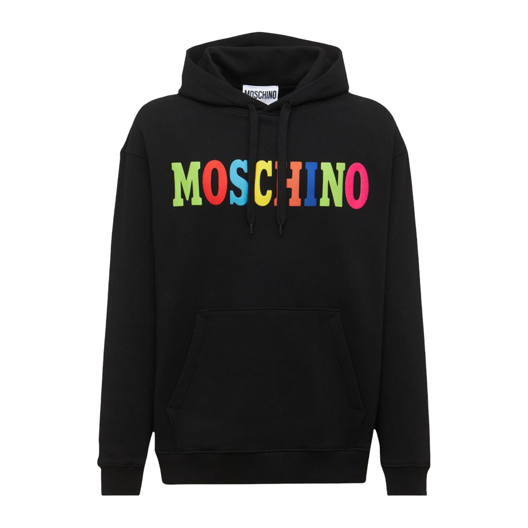 MOSCHINO MULTICOLOR LOGO HOODIE