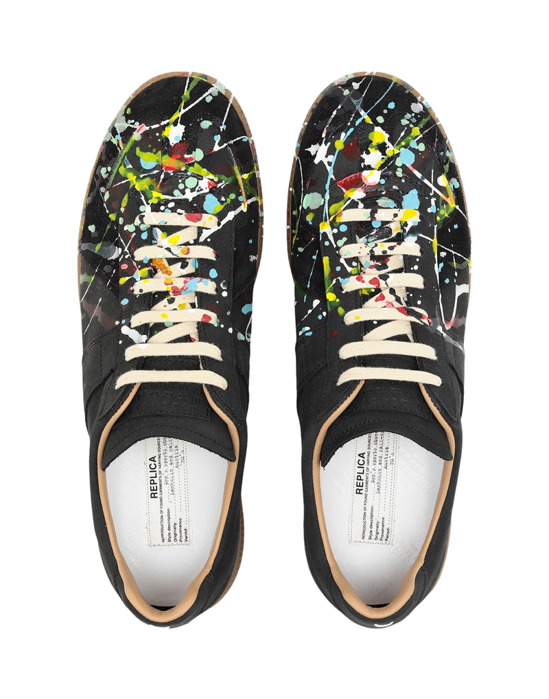 PAINT REPLICA SNEAKER BLACK Enzo Clothing Store