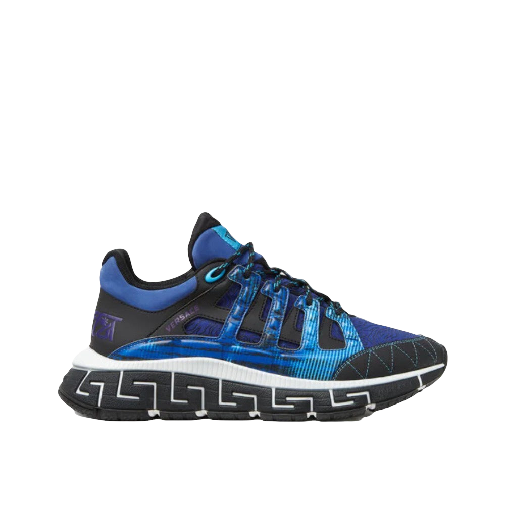 VERSACE TRIGRECA SNEAKERS ROYAL BLUE-PURPLE