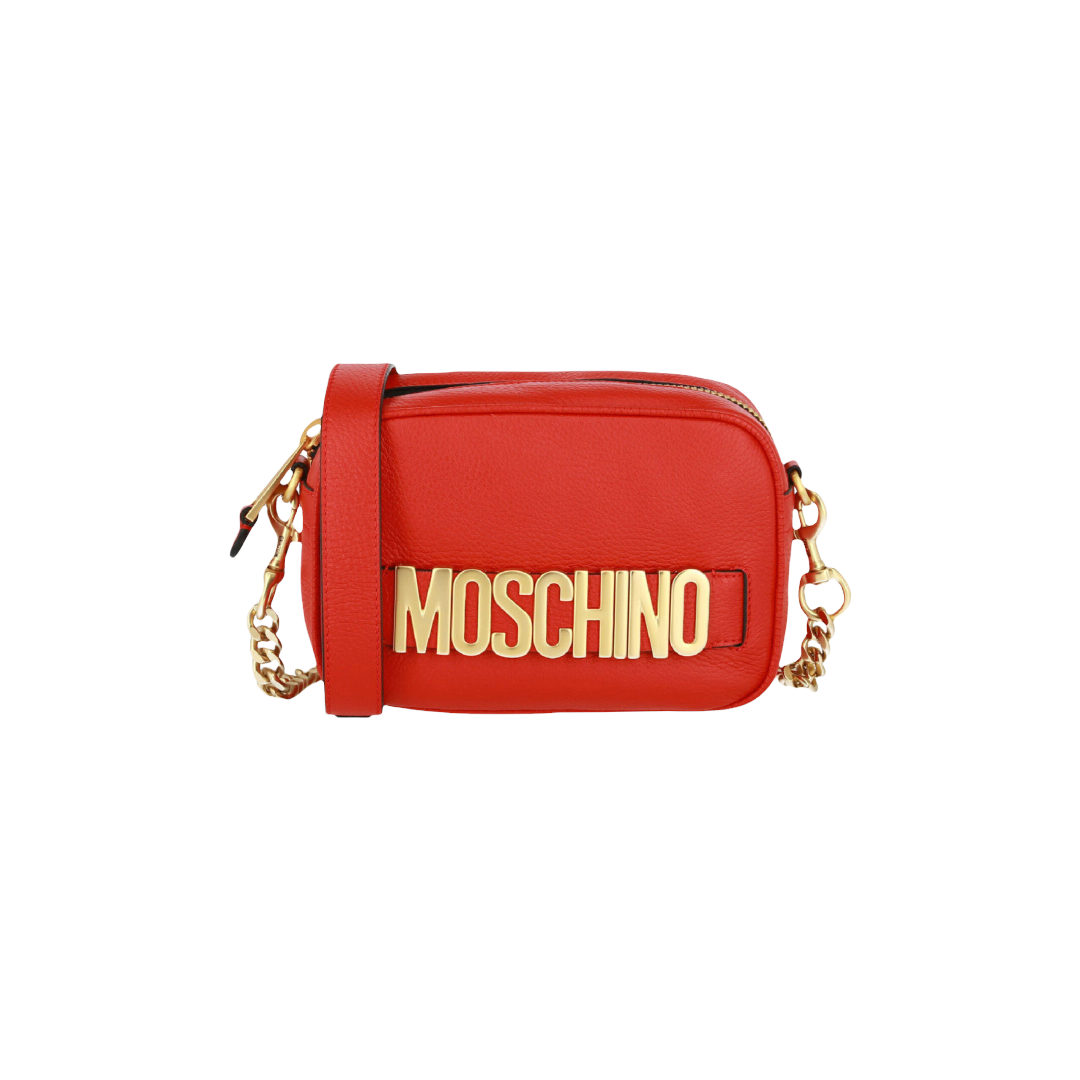 MOSCHINO LETTERING LOGO CAMERA BAG