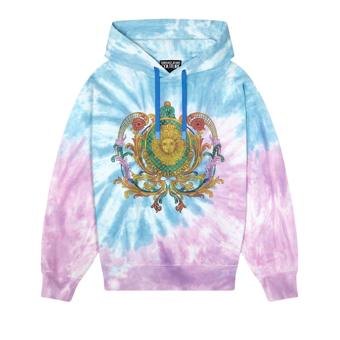 VERSACE JEANS COUTURE GARLAND SUN TIE DYE HOODIE