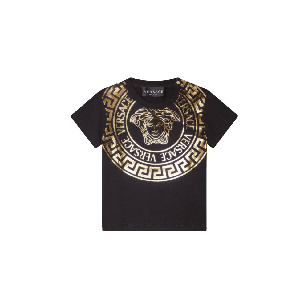 Versace t shirt clearance black and gold