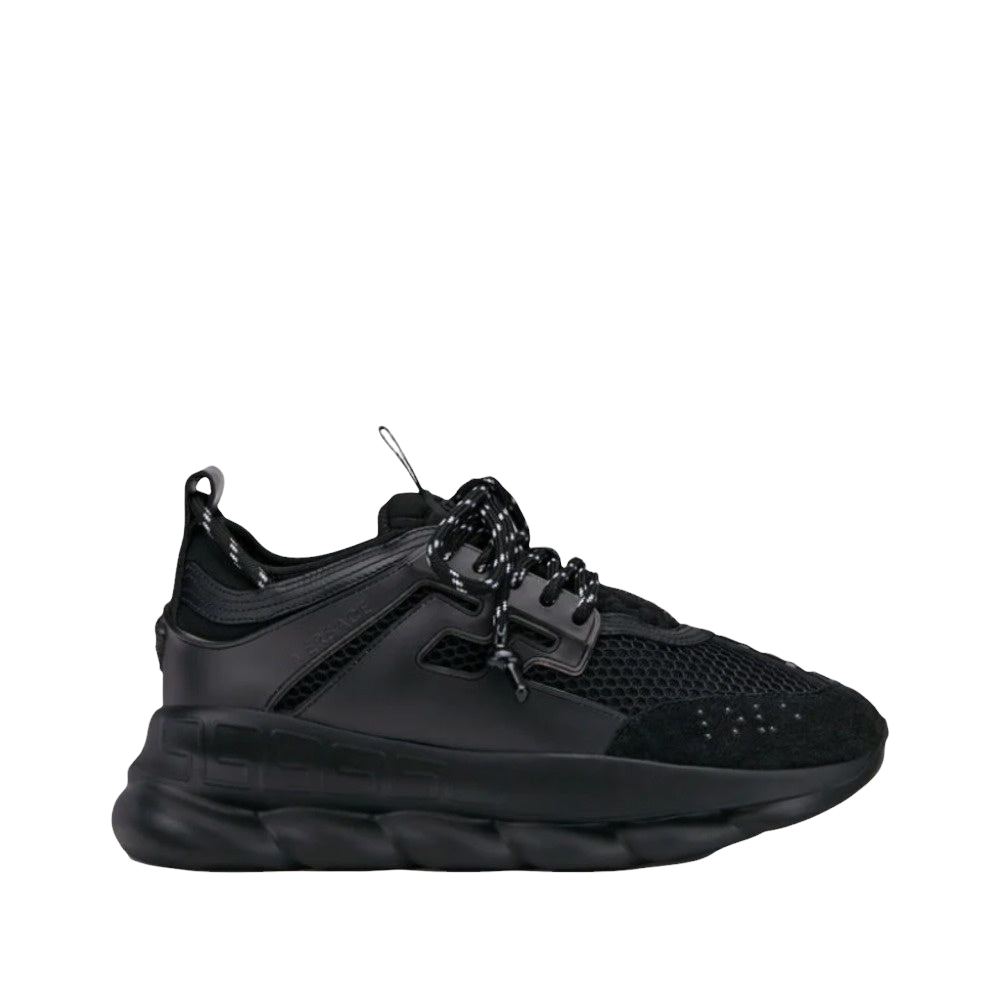 VERSACE CHAIN REACTION SNEAKERS BLACK/GREEN – Enzo Clothing Store