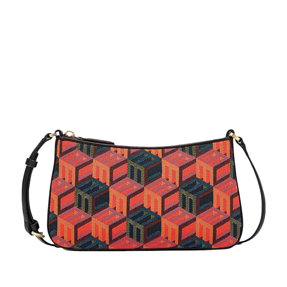 MCM SHOULDER BAG IN CUBIC MONOGRAM JACQUARD