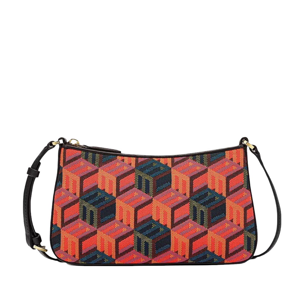 Women's Cubic Monogram Jacquard Mini Shoulder Bag by Mcm