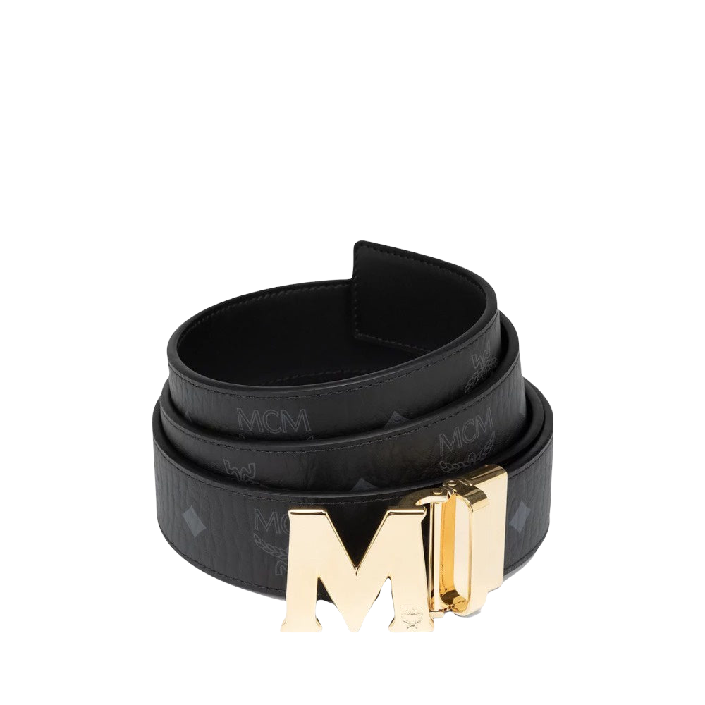 MCM CLAUS M REVERSIBLE BELT 1.5" IN BLACK VISETOS