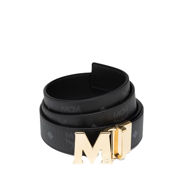 Gold mcm belt hot sale