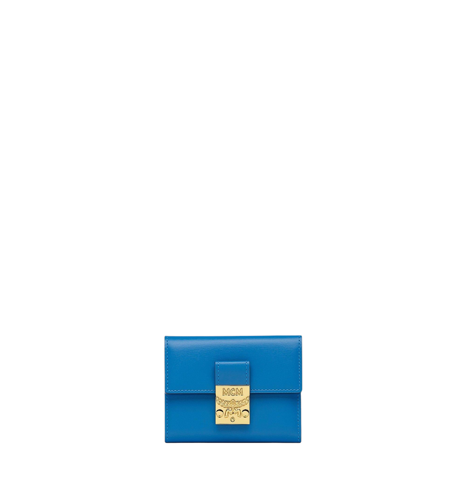 MCM PATRICIA TRIFOLD WALLET IN SPANISH LEATHER VALLARTA BLUE – Enzo  Clothing Store