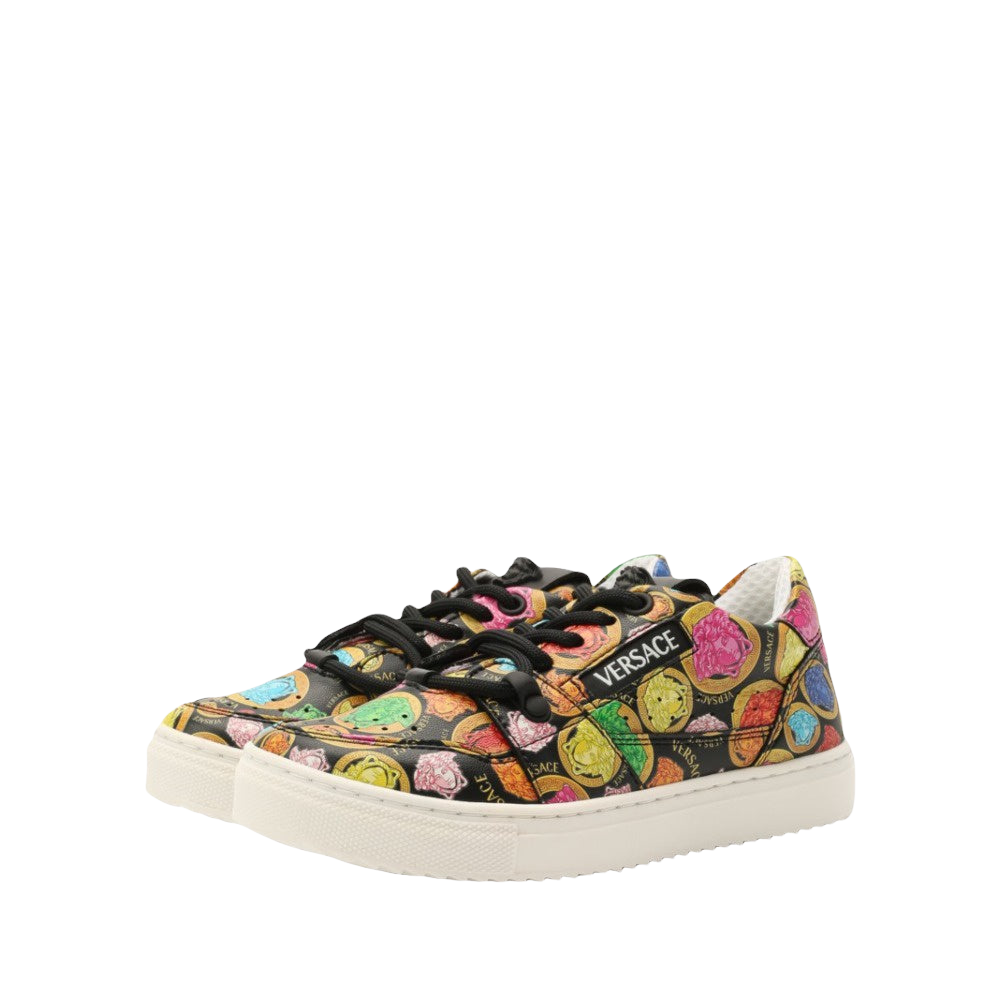 VERSACE KIDS MEDUSA AMPLIFIED PRINT SKEAKERS