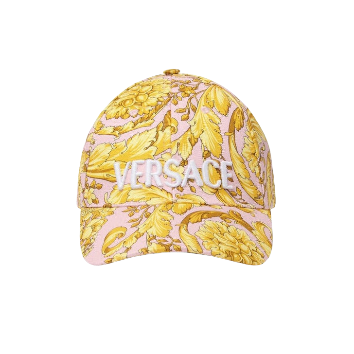 VERSACE BAROCCO PRINT LOGO CAP