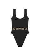 VERSACE GRECA ONE-PIECE SWIMSUIT NERO