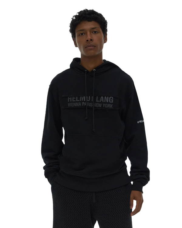 HELMUT LANG TRAPUNTO HOODIE BLACK