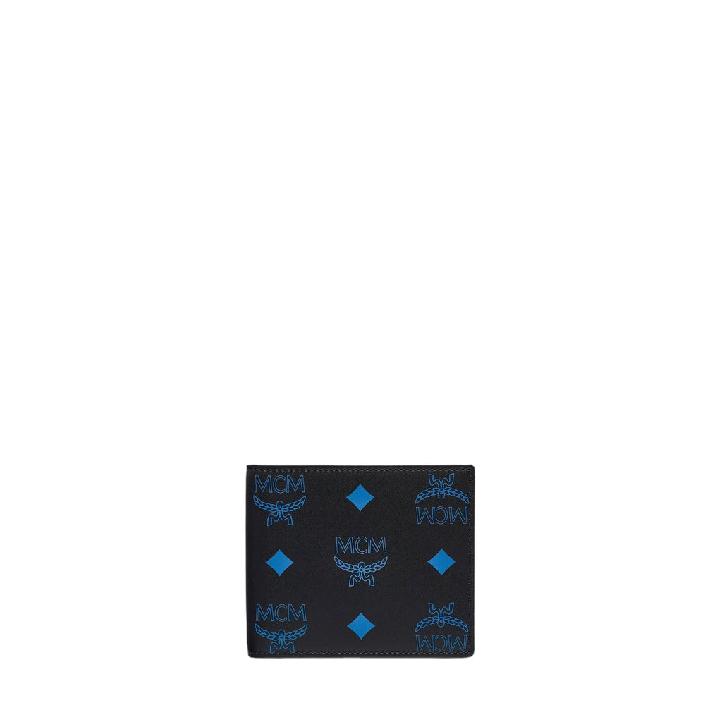 MCM Bifold Wallet Splash Logo Blue