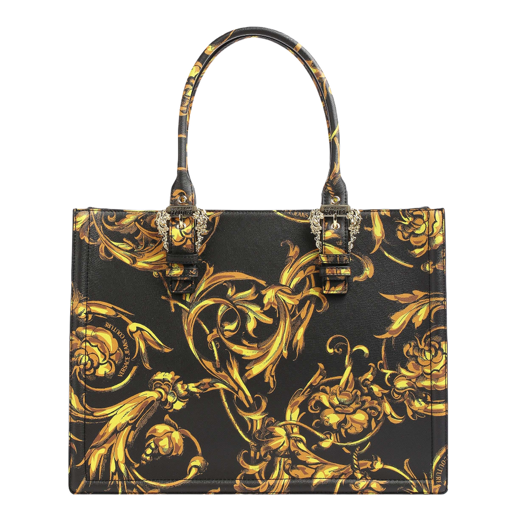 VERSACE JEANS COUTURE BAROCCO PRINT SMALL TOTE BAG – Enzo Clothing Store