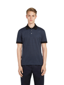 SALVATORE FERRGAMO SHORT SLEEVED GANCINI POLO DENIM-BLACK