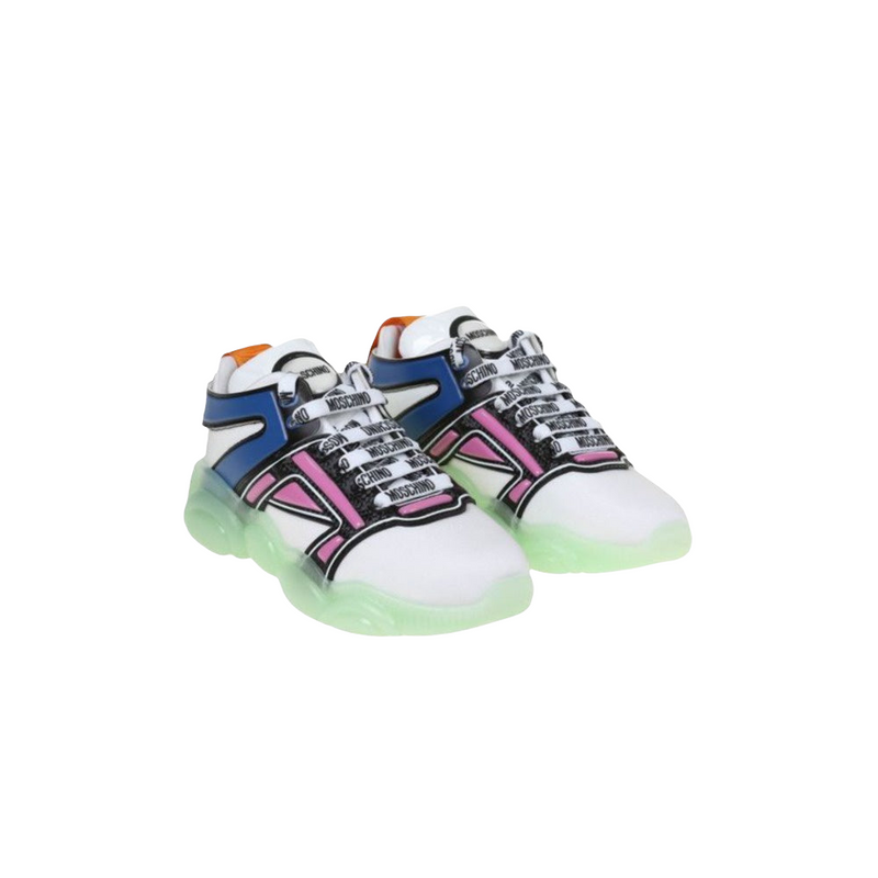 MOSCHINO COUTURE TEDDY LOW TOP GLOW SNEAKERS