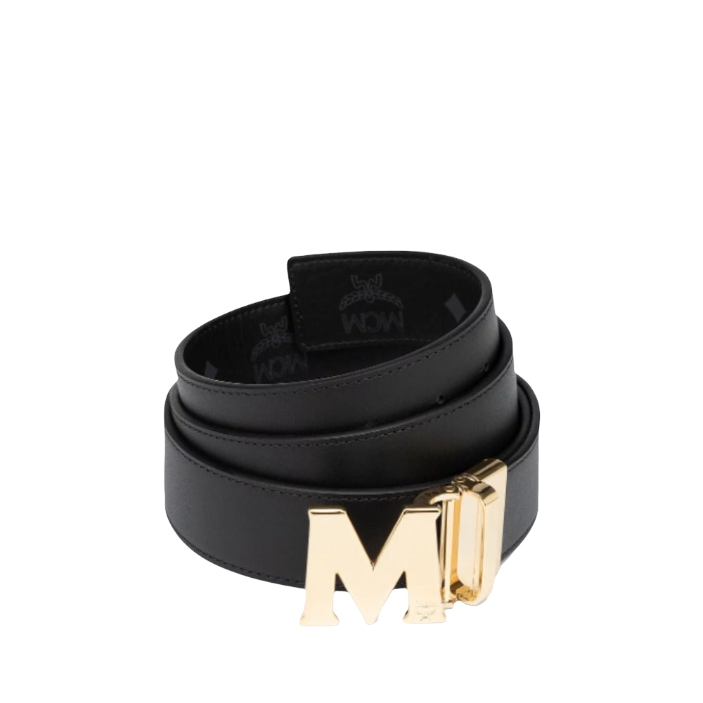 MCM CLAUS M REVERSIBLE BELT 1.5" IN BLACK VISETOS