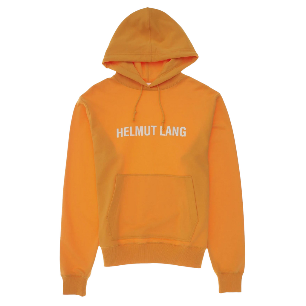 HELMUT LANG CORE LOGO HOODIE ORANGE